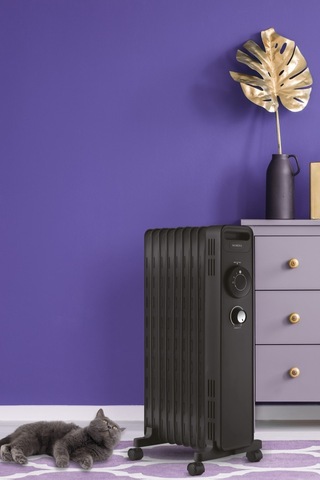 Kumtel Kum-1225 9 Dilim Siyah Radyatör