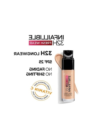 24 Saat Kalıcı C Vitaminli Fondöten 30 Ml Rose Beige 00