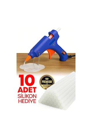 20 Watt Sıcak Silikon Tabancası Şeffaf Mum Yapıştırıcı Tabanca 10