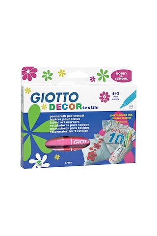Giotto Decor Tekstil Kalemi 6 Renk 494800