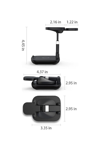 3-in-1 15w Kablosuz Şarj İstasyonu Telefon, Kulaklık Ve Akıllı Saat İçin Hızlı Wireless Charging Stand-1543