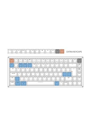 Keychron K2-C2H-UK HotSwap RGB Gateron Blue Switch Alüminium (Version 2) UK ISO Mekanik Klavye