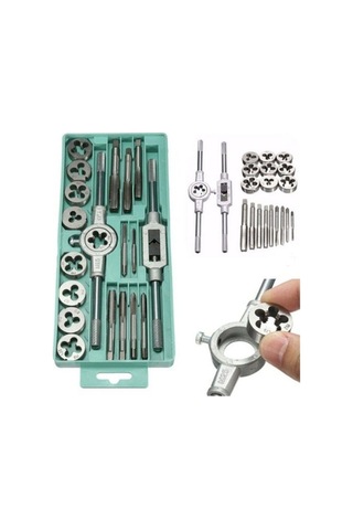 Kılavuz Pafta Takımı Metrik Seti 20 Parça Diş Ve Yiv Açma Kılavuz Seti Pafta Seti Klavuz Seti