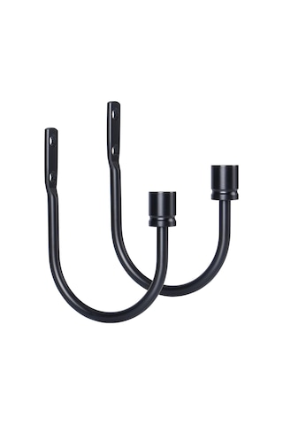 2'li Paket, Siyah, Perde Tutucular, Duvara Monte Perde Kancaları, Perdeler İçin Tutucular Diğer