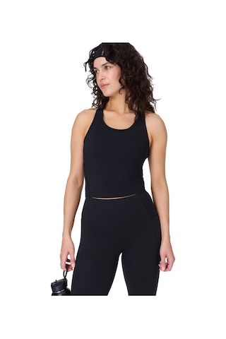 Sweaty Betty Sweaty Betty Power Medium Impact Crop Gym T Kadın Fitness Bra Blk Siyah
