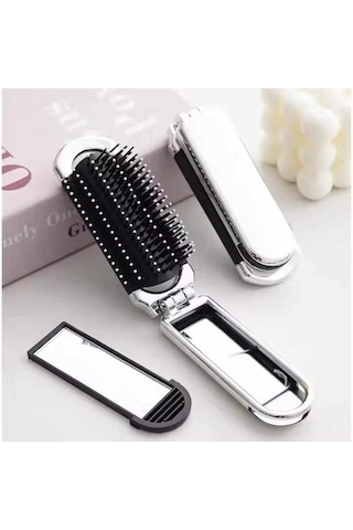 Katlanabilir Saç Tarağı Aynalı Çanta Boy Mini