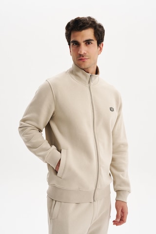 Ar-ma Erkek Örme Sweatshirt Regular Fit 3 İplik Basic Dik Yaka Tam Fermuarlı Cepli %70 Pamuk %30 Polyester K30324650702 Bej-b1 Bej