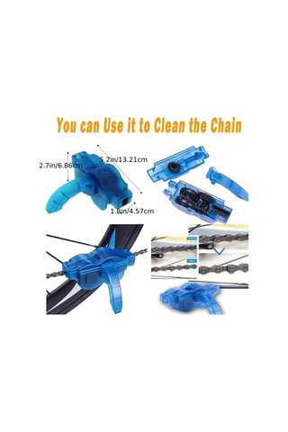 Elmpaly 4'lü Bisiklet Temizlik Seti, Bakım Aletleri Zincir Temizleyici