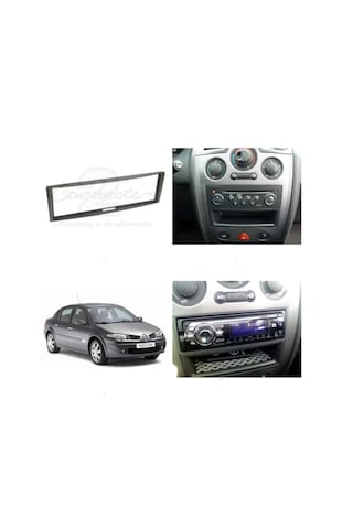 Renault Megane 2 İle Uyumlu 2003-2009 1-dın Teyp Çerçevesi