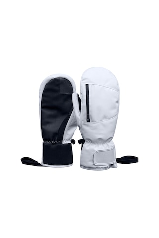 Wezone Kış Sporları İçin Su Geçirmez Ve Dokunmatik Ekran Uyumlu Tek Parmak Kayak Eldiveni - Beyaz Xl Beyaz