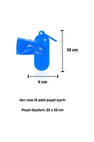 Bamm Bamm Çanta Boy Kirli Bebek Bezi Çöp Poşeti ve Taşıma Çantası (Mavi)