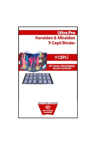 Ultra Pro - Koraidon & Miraidon 9 Cepli Binder