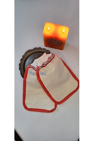 Eker-kırmızı Biyeli Hızlıgiy Kese Seti-2 Adet Kese-lastikli Kese