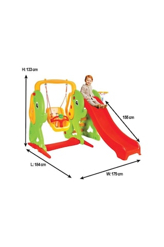 Pilsan Fil Kaydırak Ve Salıncak Seti  06161