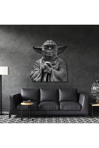 Star Wars Usta Yoda Büstü Metal Tablo