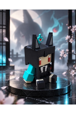 Hoshimi Miyabi Zenless Zone Zero Mini Anime Figür Pixel Art 3d Baskı Masaüstü Dekoratif Süs Zzz