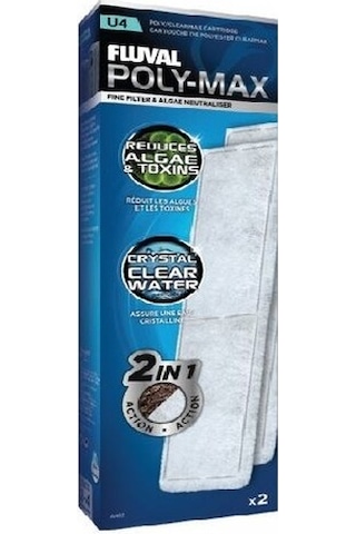 Fluval U4 Filtre Poly-max Kartuş, 2 Li Paket