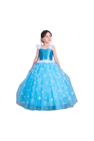 Elsa Frozen Gelinlik Abiye-Kostüm