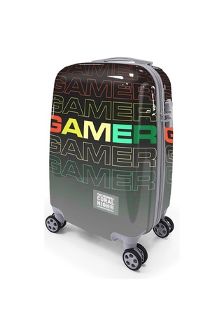 Coral High Gamer Desenli Kabin Boy Valiz 50cm 16546 Çok Renkli