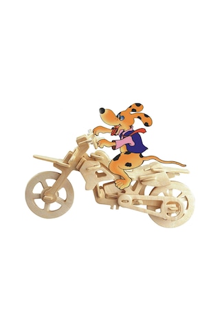 Woodcraft Ahşap Maket Cross-Country Motosiklet Maketi