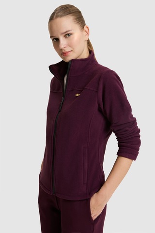 U.S. Polo Assn. Kadın Bordo Örme Hırka 50329022-vr180 Dark Plum