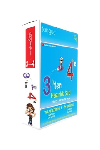 Tonguç Yayınları 3'ten 4'e Hazırlık  Seti