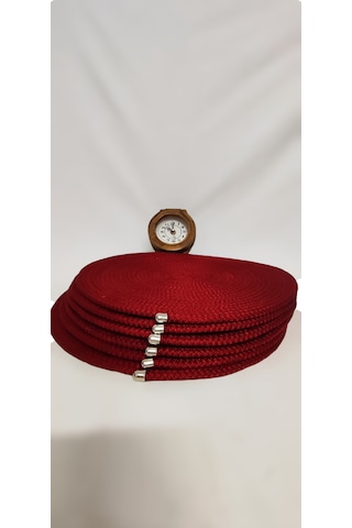 Kordon İpten 6 'lı Kırmızı Supla Takımı Kırmızı