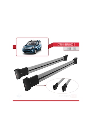 Citroen Berlingo 2008-2018 Arası Fly Model Ara Atkı Tavan Barı Gr