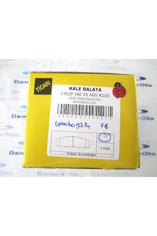 6000609714 Ön Fren Balatası Tk. Fullback-Mitsubishi L200 KALE