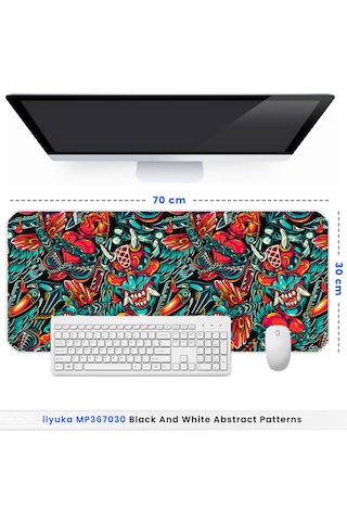 İlyuka Mousepad 70x30cm Büyük Boy Xl Mp357030 Crazy Heart