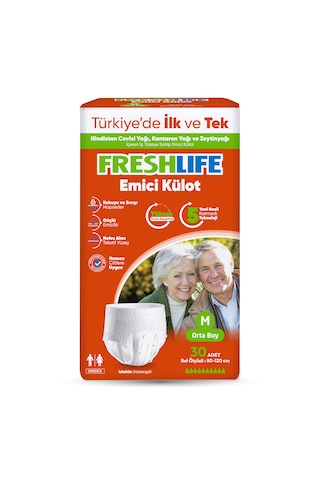 Freshlife Emici Külot Hasta Bezi M 30'lu