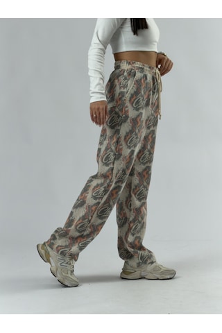 Cocopelli Chef Baggy Kadın Pantolon Coc3483 Desenli