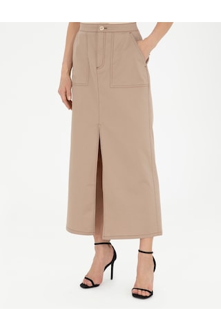 Pierre Cardin Kadın Bej Etek Dokuma 50284030-vr011 Bej