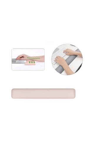 Sb-2 Ergonomik Klavye Mouse Bilek Desteği Ofis Oyun Kullanımına Uyumlu Toz Pembe
