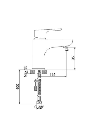 Newarc 921521 Loft Lavabo Bataryası