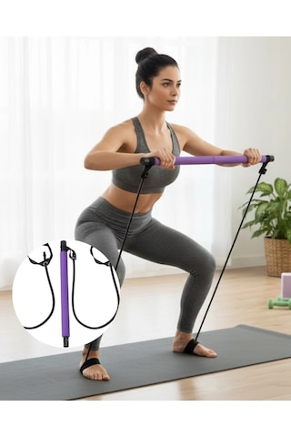 Taşınabilir Pilates Bar Ev Sporuna Uygun Hafif Ve Dayanıklı Yapı Çok Renkli
