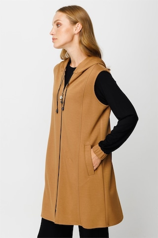 Esswaap Oysh Kumaş Yelekli İç Dış Takım Camel-camel Camel