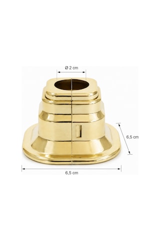Altın Kare Plastik Havlupan Radyatör 2 Cm Boru Gizleme Kapama Aparatı 6,5 Cm Diğer