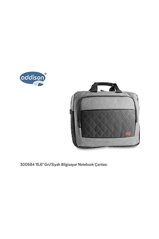 Addison 300684 15.6 Gri/Siyah Bilgisayar Notebook Çantası