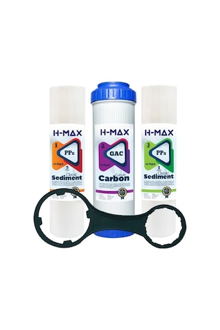 Açık Kasa Su Arıtma Cihazı Filtresi 3 Lü Filtre Seti Membransız (399403300)