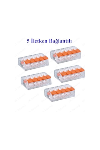 5 İletken Bağlantılı Çok Amaçlı Tırnaklı Buat Klemens - 5 Adet