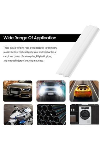 Yifomall 50'li Plastik Kaynak Çubuğu - Otomotiv Ve Boru Tamiri İçin Polipropilen Malzeme Beyaz