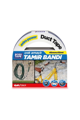 Duct Tape Tamir Bandı -Siyah- 48Mmx50Mt