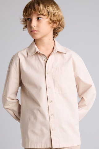 DeFacto Erkek Çocuk Oversize Geniş Kalıp Polo Yaka Paraşüt Uzun Kollu Gömlek D9848A825SMBG107