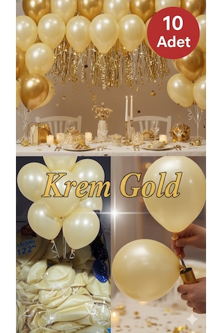 Altın Parıltılı Balonlar Parti & Kutlama Paketi Diğer
