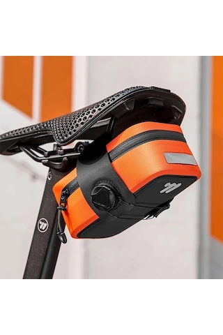 Willowhaven Orange West Bıkıng Bisiklet Kuyruk Çantası Kendinden Kilitlemeli Sele Çantası Taşınabilir Depolama Altın