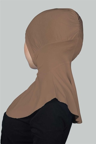 Altobeh Kadın Tesettür Pratik Boyunluklu Hijab - Sporcu Bone Toprak