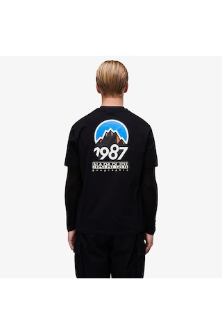 Napapijri S-montepiana Erkek Siyah T-shirt Np0a88sv9411 Siyah