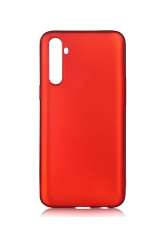 Realme 6 Pro Kılıf Esnek Yapılı İnce Slim Silikon Kapak Ryc/premier Kirmizi