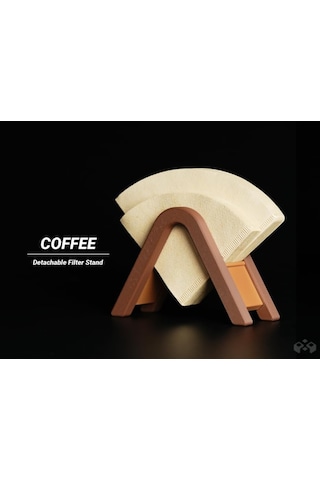 Housetrend Filtre Kahve Kağıdı Tutucu Dekoratif Şık V60 Coffee Paper Filter Stand Çok Renkli